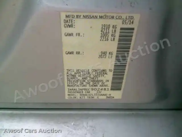 2014 Nissan Altima 1N4AL3AP8EC902481 — Manheim auction photo 6