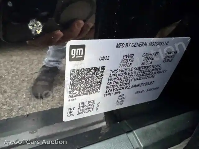 2022 Cadillac Escalade 1GYS4KKL5NR278597 — Copart auction photo 14