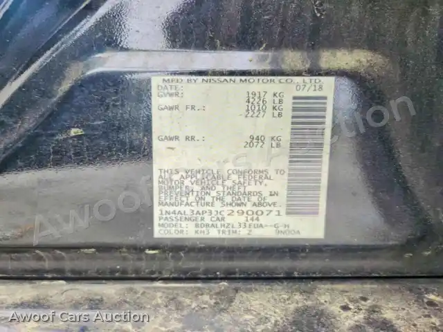 2018 Nissan Altima 1N4AL3AP3JC290071 — Copart auction photo 12