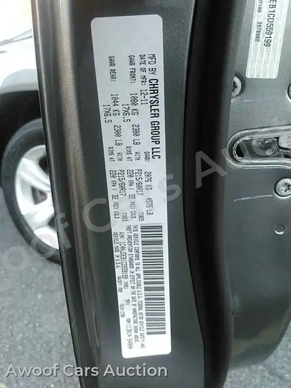 2012 Jeep Compass 1C4NJDEB1CD559199 — Manheim auction photo 6