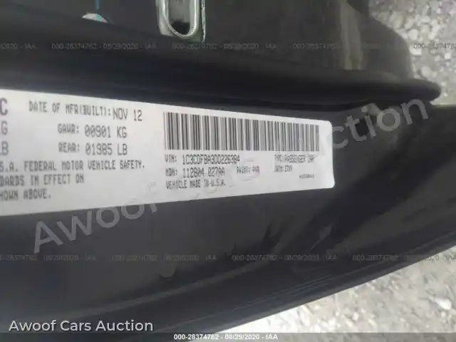 2013 Dodge Dart 1C3CDFBA3DD226384 — Iaai auction photo 9