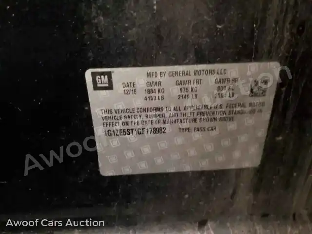 2016 Chevrolet Malibu 1G1ZE5ST1GF178982 — Copart auction photo 12