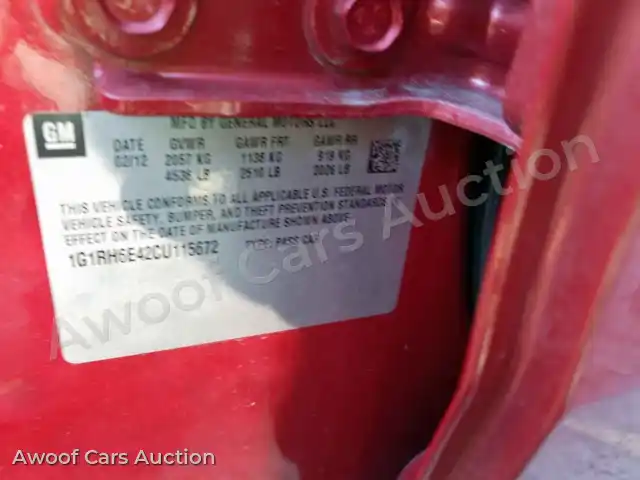2012 Chevrolet Volt 1G1RH6E42CU115672 — Copart auction photo 10