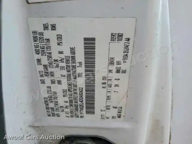 2013 Ford Econoline 1FTNS2EL4DDA92422 — Copart auction photo 13