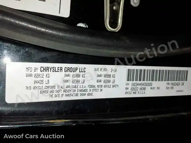 2010 Dodge Caliber SX 1B3CB4HA5AD562659 — Copart auction photo 10