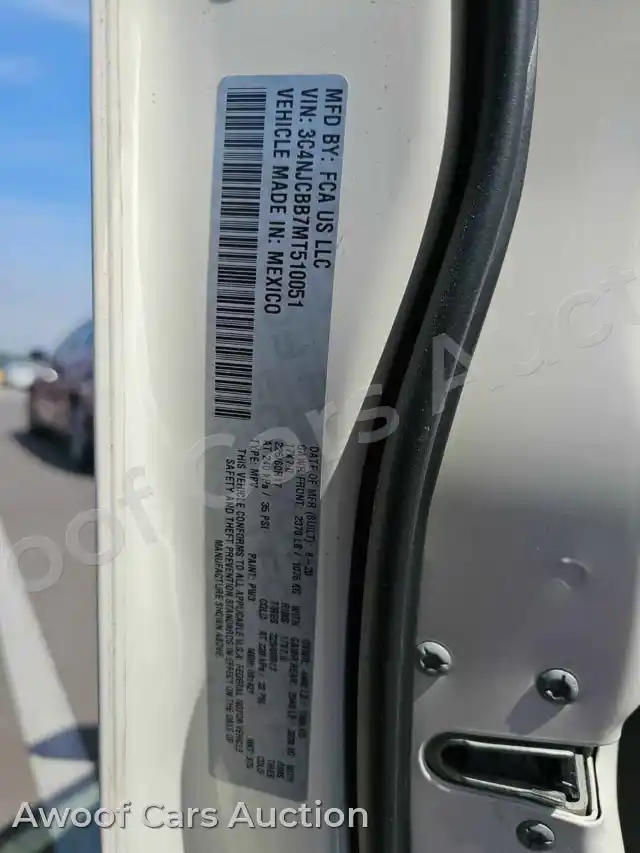 2021 Jeep Compass 3C4NJCBB7MT510051 — Manheim auction photo 29