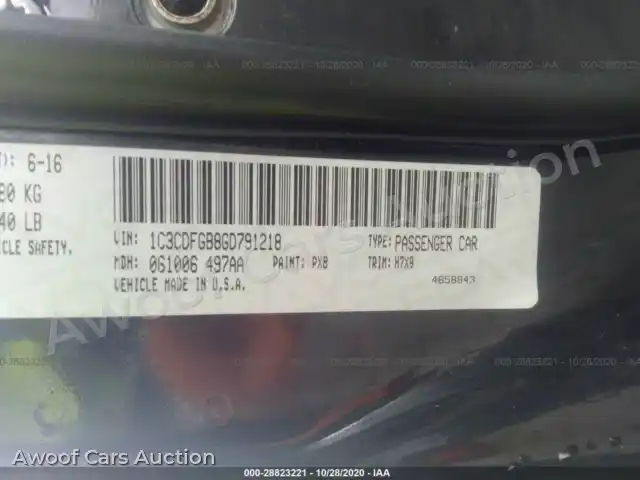 2016 Dodge Dart 1C3CDFGB8GD791218 — Iaai auction photo 9