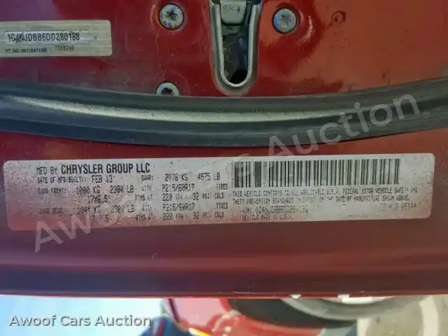 2013 Jeep Compass Sport 1C4NJDBB6DD280188 — photo 10 de la vente Copart