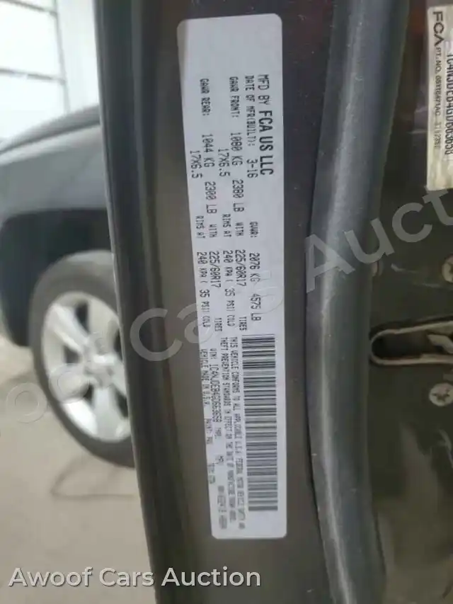2016 Jeep Compass 1C4NJDEB4GD663658 — Copart auction photo 13