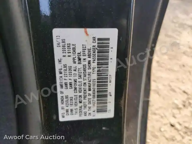 2013 Honda Accord 1HGCT1B88DA016025 — Copart auction photo 12