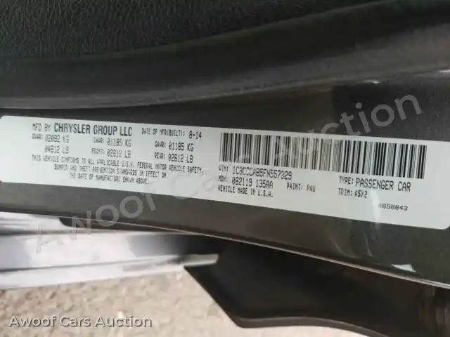 2015 Chrysler 200 1C3CCCAB5FN557329 — Manheim auction photo 6