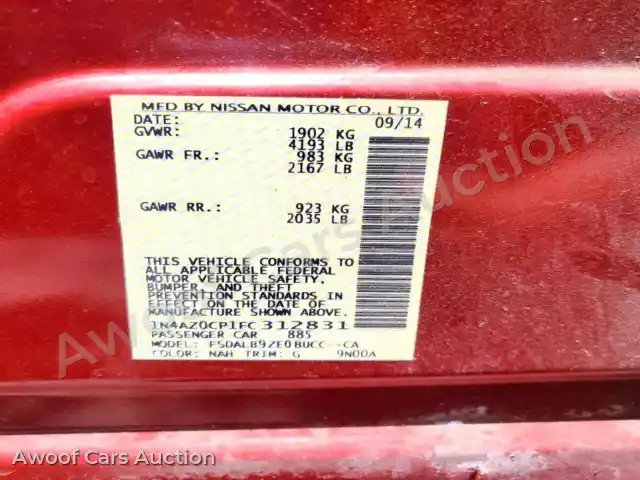 2015 Nissan Leaf 1N4AZ0CP1FC312831 — Copart auction photo 13