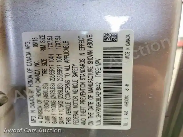 2018 Honda CRV 2HKRW6H38JH218442 — Copart auction photo 13