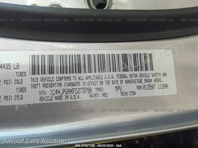 2015 Jeep Patriot 1C4NJPBAXFD273790 — Iaai auction photo 9