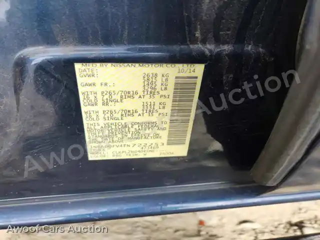 2015 Nissan Frontier 1N6AD0FV4FN722253 — Copart auction photo 12