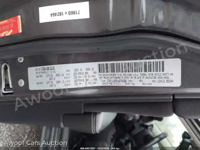 2017 Jeep Cherokee 1C4PJLAB5HW578388 — photo 9 de la vente Iaai