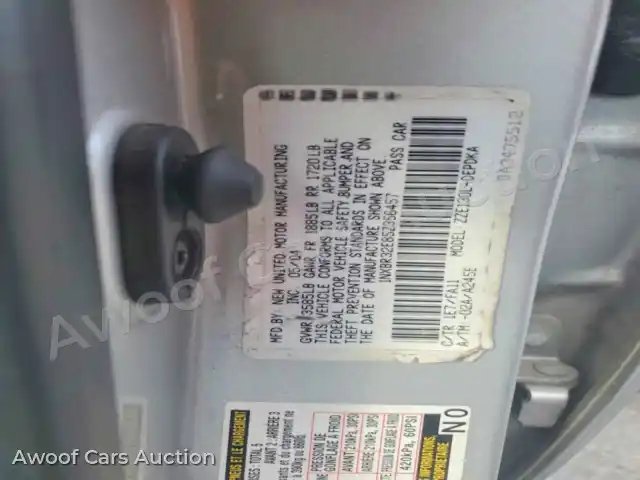 2005 Toyota Corolla 1NXBR32E85Z356457 — hoton gwanjo Copart na 12