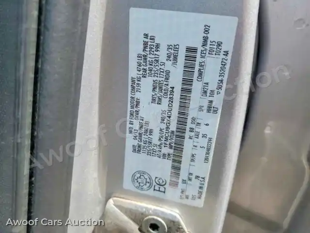 2013 Ford Escape 1FMCU9GX4DUD28394 — Copart auction photo 13