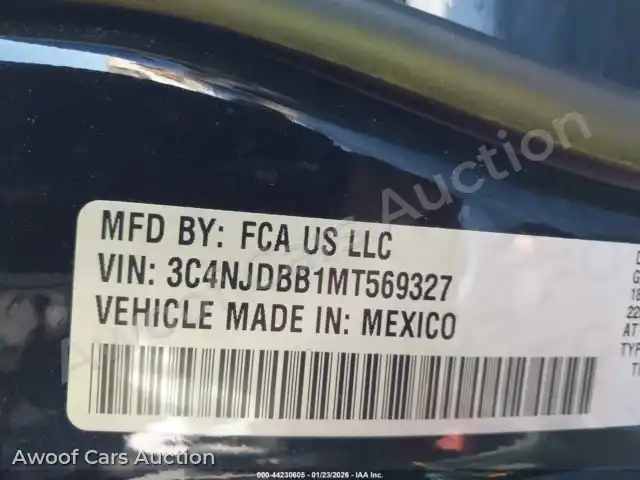 2021 Jeep Compass 3C4NJDBB1MT569327 — Iaai auction photo 9
