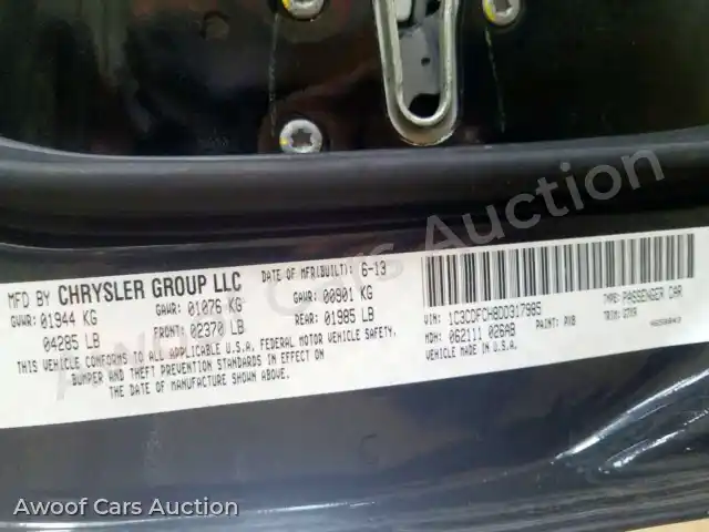 2013 Dodge Dart 1C3CDFCH8DD317985 — photo 10 de la vente Copart