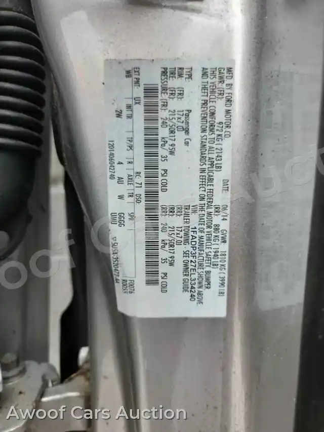 2014 Ford Focus 1FADP3F27EL334240 — Copart auction photo 13