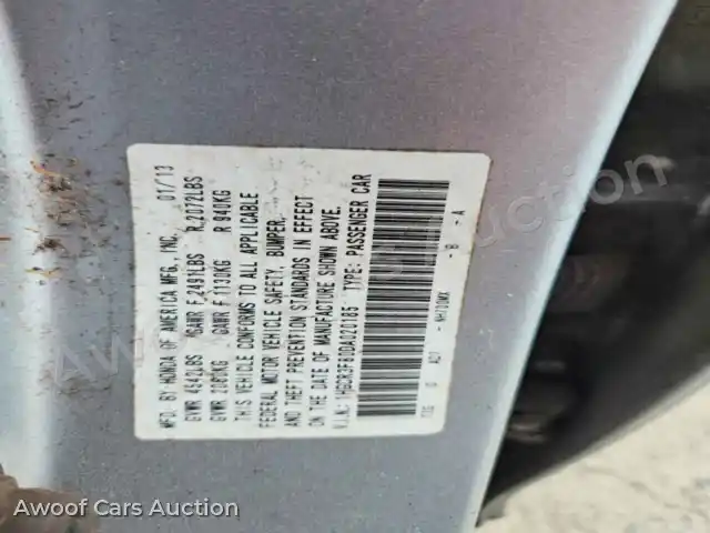 2013 Honda Accord 1HGCR3F80DA020185 — Copart auction photo 12