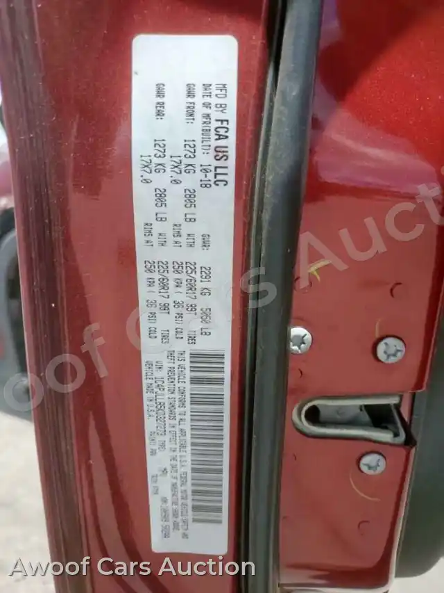 2019 Jeep Grand Cherokee 1C4PJLLB5KD327273 — Copart auction photo 13