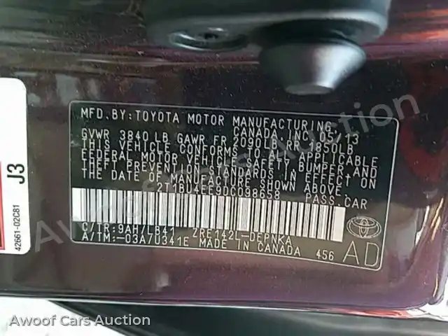 2013 Toyota Corolla 2T1BU4EE9DC098658 — Manheim auction photo 6