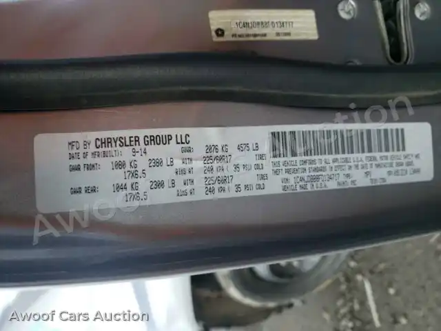 2015 Jeep Compass 1C4NJDBB8FD134717 — hoton gwanjo Copart na 10