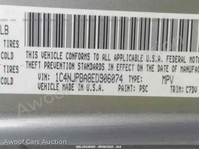 2014 Jeep Patriot 1C4NJPBA8ED906074 — Iaai auction photo 9