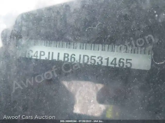 2018 Jeep Cherokee 1C4PJLLB6JD531465 — Iaai auction photo 9