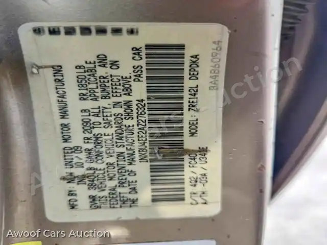 2010 Toyota Corolla 1NXBU4EE2AZ276324 — hoton gwanjo Copart na 12