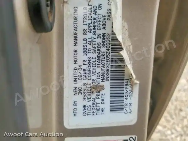 2005 Toyota Corolla 1NXBR32E05Z403352 — Copart auction photo 13
