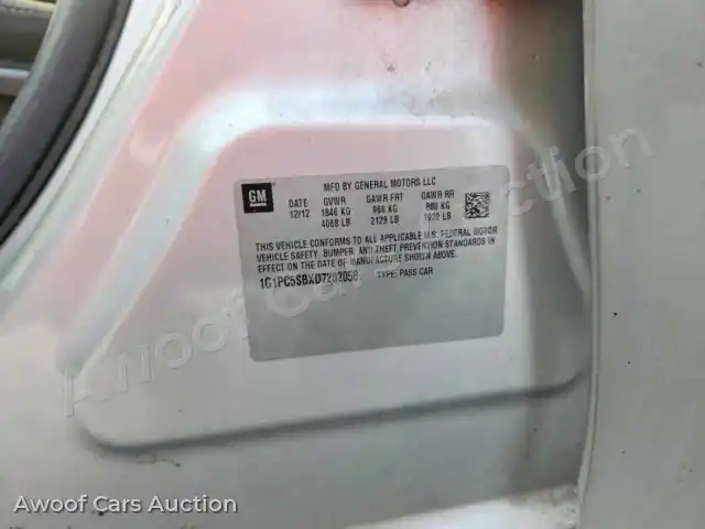 2013 Chevrolet Cruze 1G1PC5SBXD7202058 — Copart auction photo 12