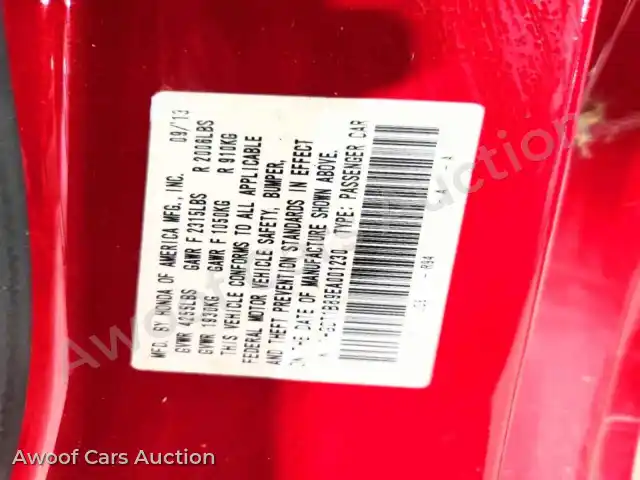 2014 Honda Accord 1HGCT1B89EA001230 — Copart auction photo 12