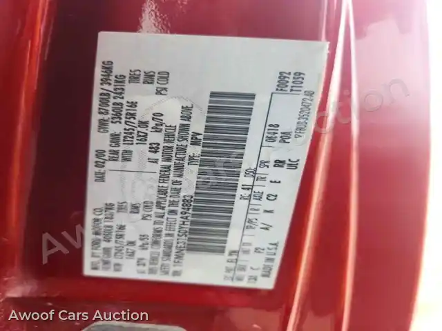 2000 Ford Econoline 1FMNE31S0YHA94883 — Copart auction photo 13