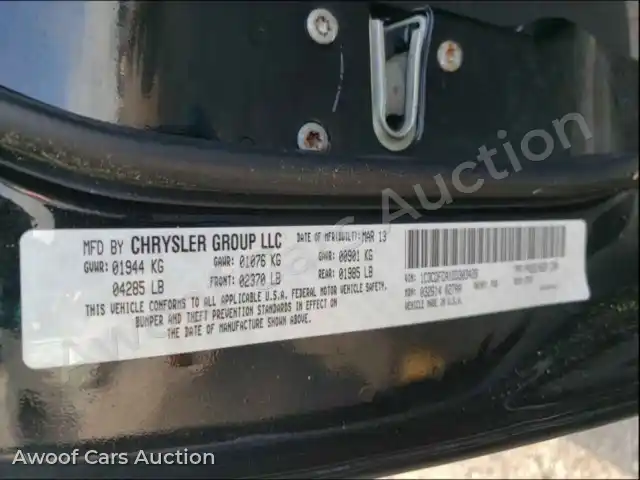 2013 Dodge Dart 1C3CDFCA1DD303428 — photo 10 de la vente Copart