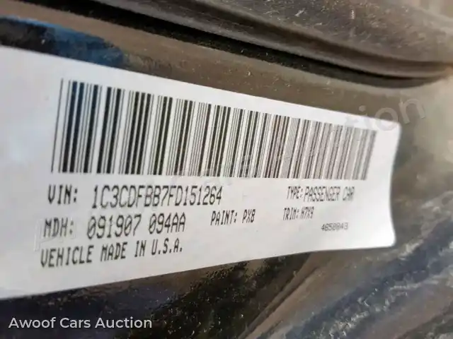 2015 Dodge Dart 1C3CDFBB7FD151264 — photo 10 de la vente Copart