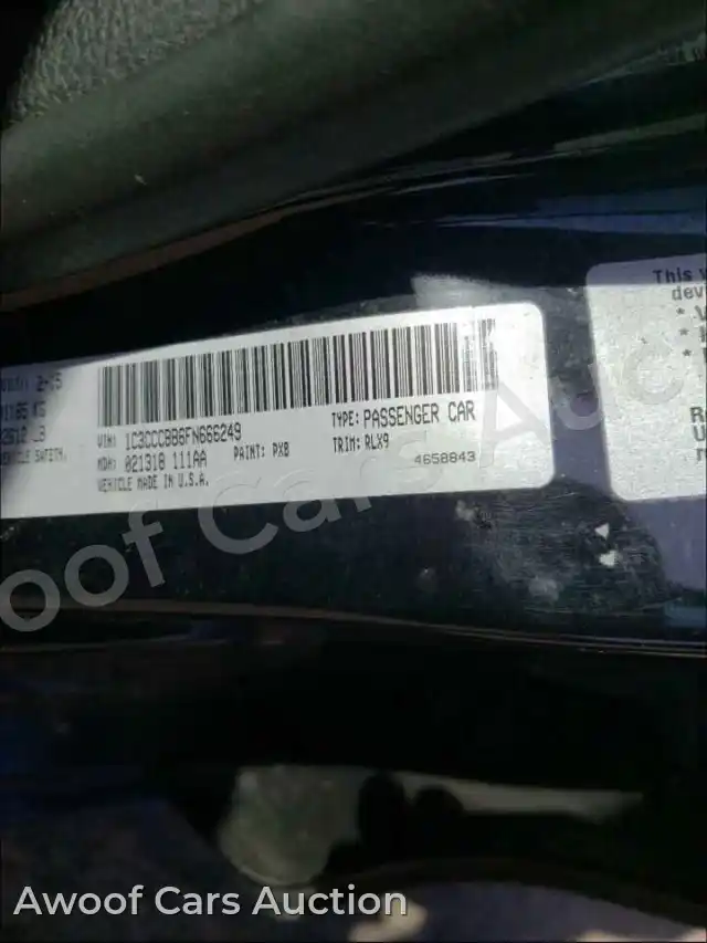 2015 Chrysler 200 1C3CCCBB6FN666249 — Copart auction photo 10