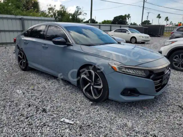 2021 Honda Accord 1HGCV1F34MA074741 — photo 4 de la vente Copart