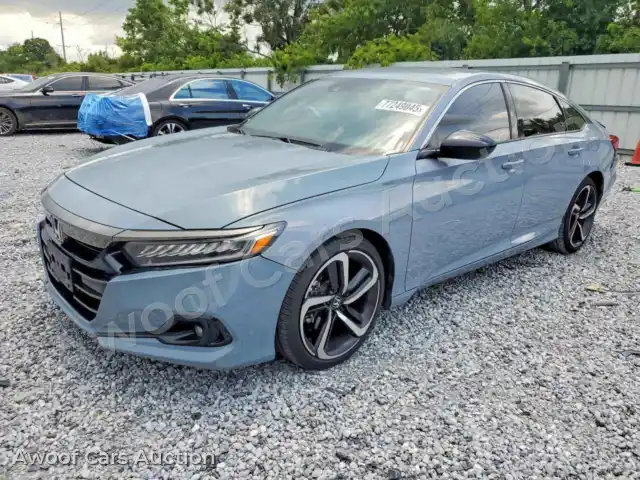2021 Honda Accord 1HGCV1F34MA074741 — photo 1 de la vente Copart