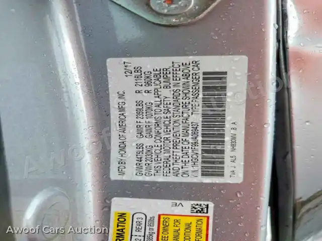 2020 Honda Accord 1HGCV1F99JA069437 — Copart auction photo 12