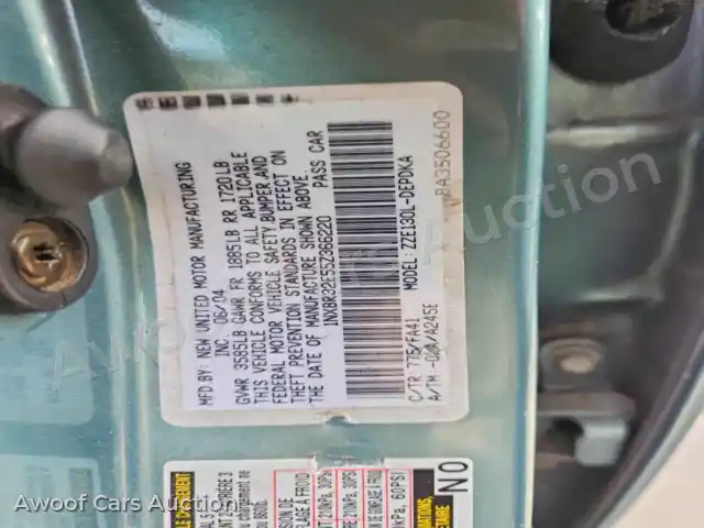 2005 Toyota Corolla 1NXBR32E55Z366220 — hoton gwanjo Copart na 12