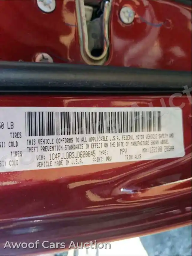 2018 Jeep Cherokee 1C4PJLDB3JD620845 — Copart auction photo 10