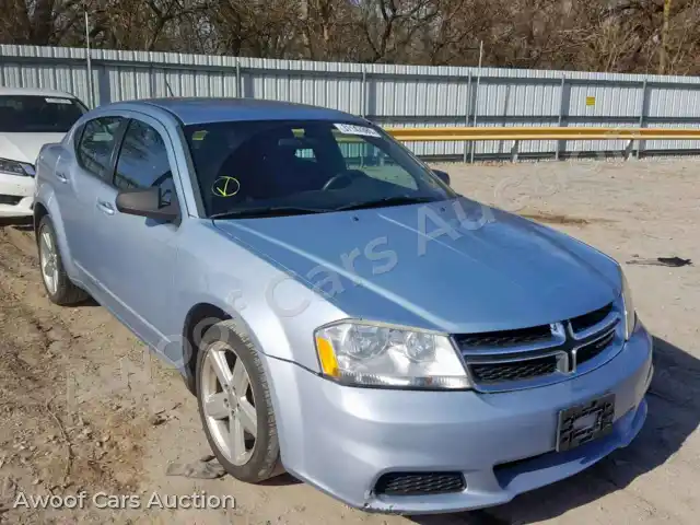 2013 Dodge Avenger 1C3CDZAB4DN642711 — Copart auction photo 1