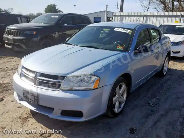 2013 Dodge Avenger 1C3CDZAB4DN642711 — Copart auction photo 2