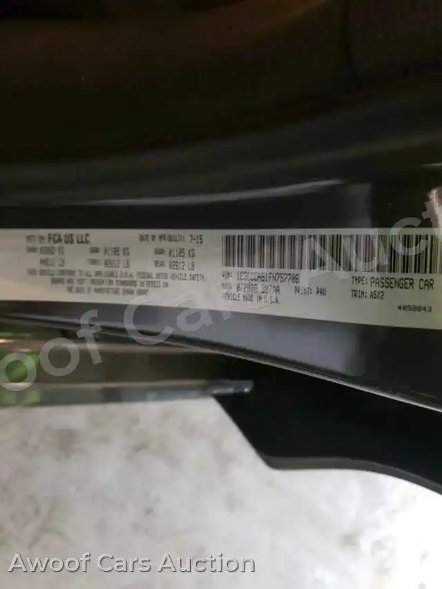 2015 Chrysler 200 1C3CCCAB1FN757706 — Copart auction photo 10