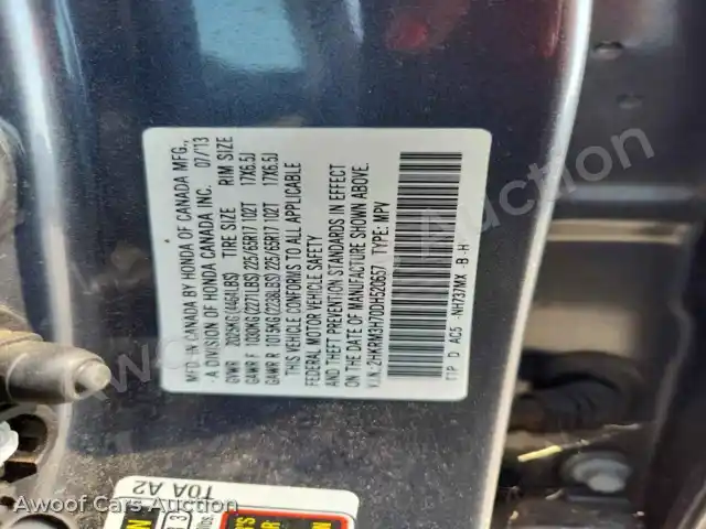2013 Honda CRV 2HKRM3H70DH520657 — Copart auction photo 13