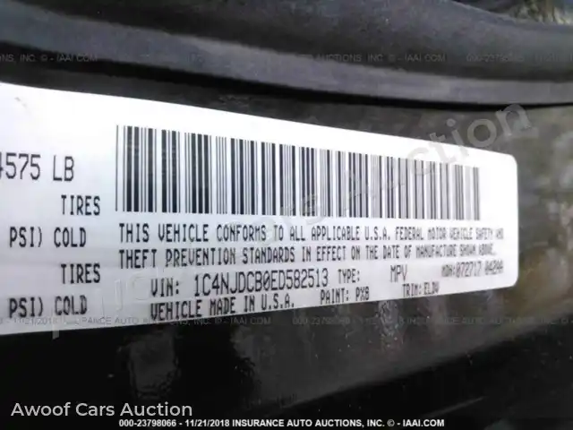 2014 Jeep Compass 1C4NJDCB0ED582513 — Iaai auction photo 9