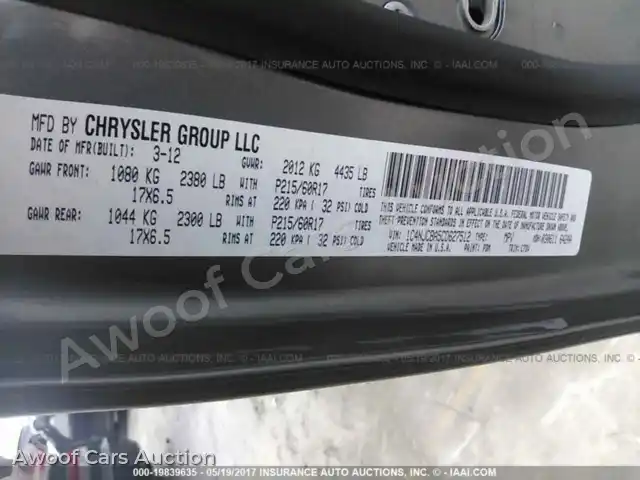 2012 Jeep Compass 1C4NJCBA5CD627512 — Iaai auction photo 9